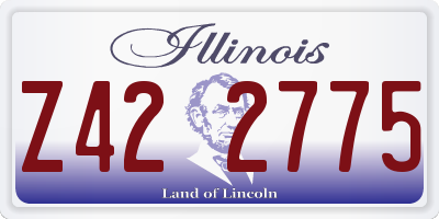 IL license plate Z422775