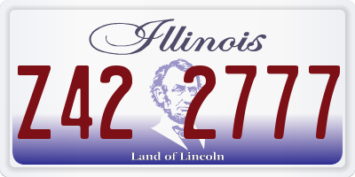 IL license plate Z422777