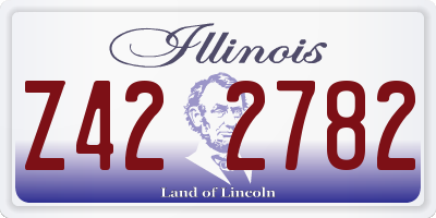 IL license plate Z422782