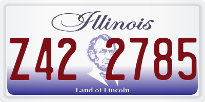 IL license plate Z422785