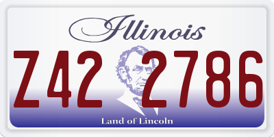 IL license plate Z422786