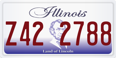 IL license plate Z422788