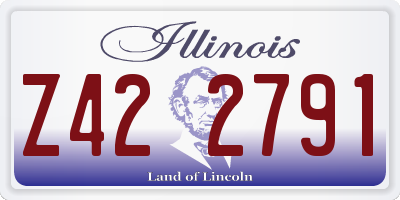 IL license plate Z422791