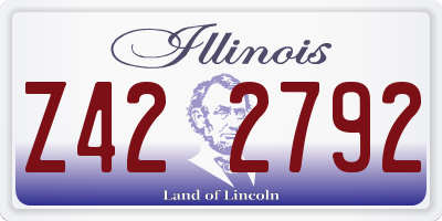 IL license plate Z422792