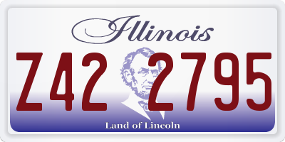 IL license plate Z422795