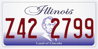 IL license plate Z422799