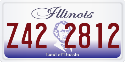 IL license plate Z422812