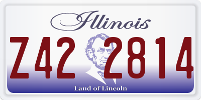 IL license plate Z422814