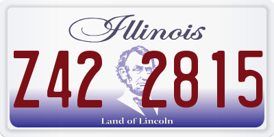 IL license plate Z422815