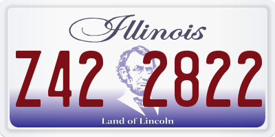 IL license plate Z422822