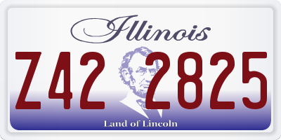 IL license plate Z422825