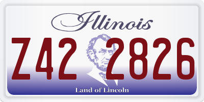 IL license plate Z422826