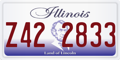 IL license plate Z422833