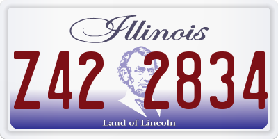 IL license plate Z422834