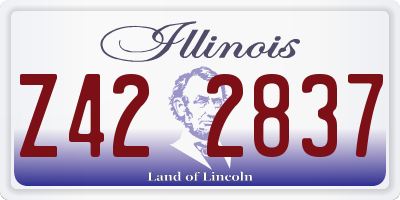 IL license plate Z422837