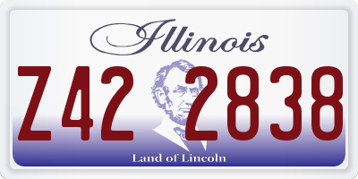 IL license plate Z422838