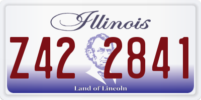 IL license plate Z422841