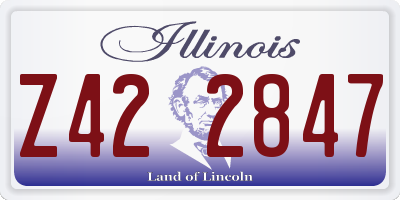 IL license plate Z422847
