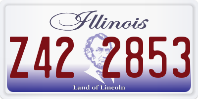 IL license plate Z422853