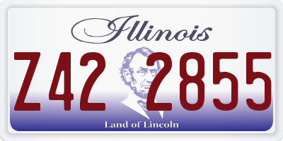 IL license plate Z422855