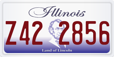IL license plate Z422856