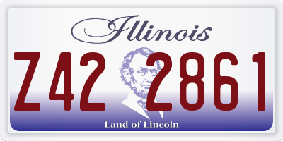 IL license plate Z422861