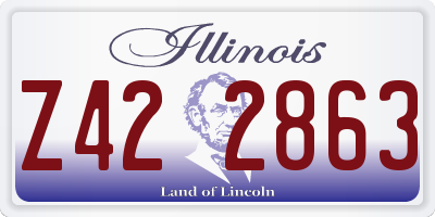IL license plate Z422863