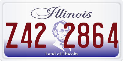 IL license plate Z422864