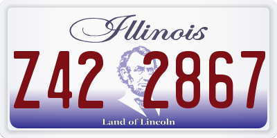IL license plate Z422867