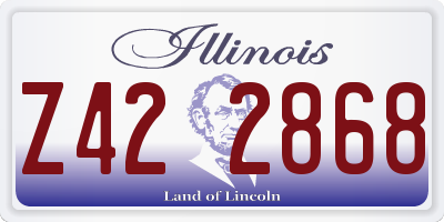IL license plate Z422868