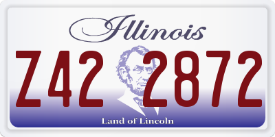 IL license plate Z422872
