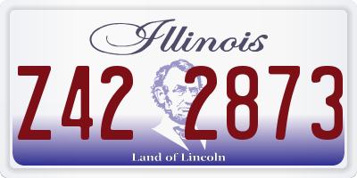 IL license plate Z422873