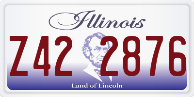 IL license plate Z422876