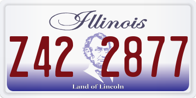 IL license plate Z422877