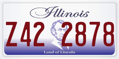 IL license plate Z422878