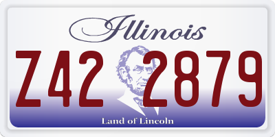 IL license plate Z422879