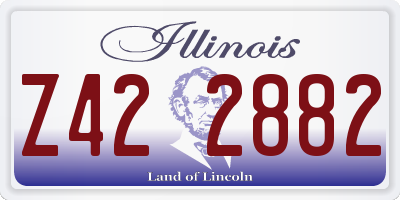 IL license plate Z422882