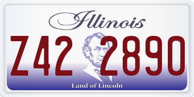 IL license plate Z422890