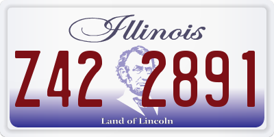 IL license plate Z422891