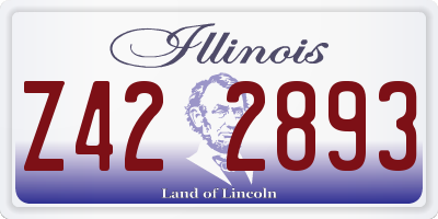 IL license plate Z422893