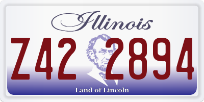 IL license plate Z422894