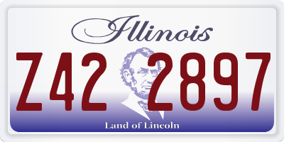 IL license plate Z422897