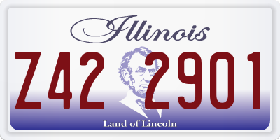 IL license plate Z422901