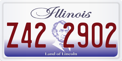 IL license plate Z422902