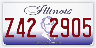 IL license plate Z422905