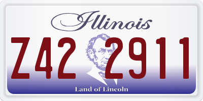 IL license plate Z422911