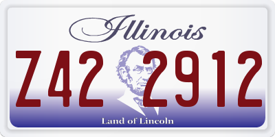 IL license plate Z422912