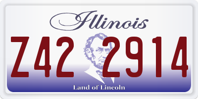 IL license plate Z422914