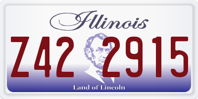 IL license plate Z422915