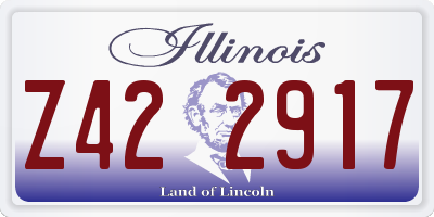 IL license plate Z422917